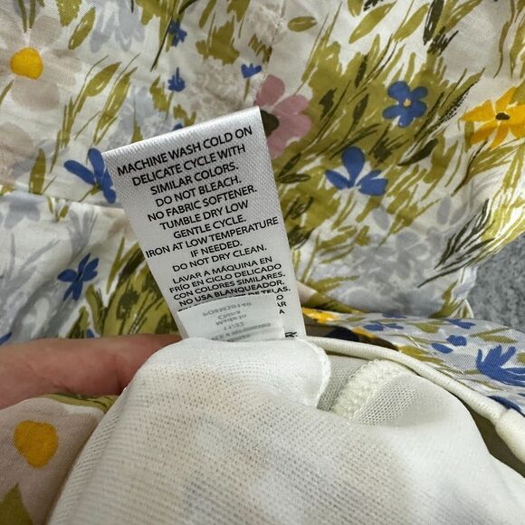 Wildfox Dress womens large yellow Flower Fields Pastel ruffle cottagecore boho - Picture 7 of 8